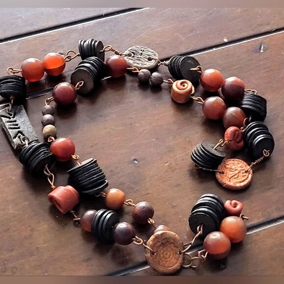 Hand Beaded Necklace - Picture 1 of 8